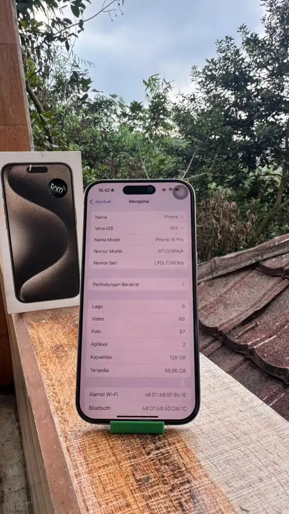 Iphone 15 pro 128gb ex ibox