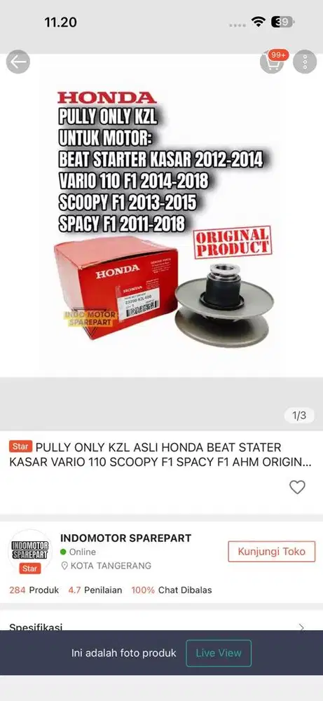 Dijual alat motor scopy beat vario karbu