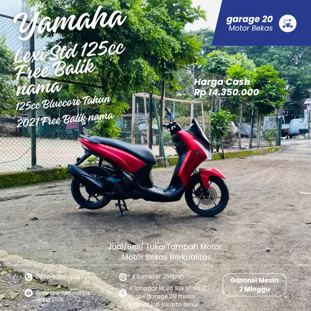 Yamaha Lexi 125cc Bluecore Free Balik Nama Tahun 2021 Pajak Hidup
