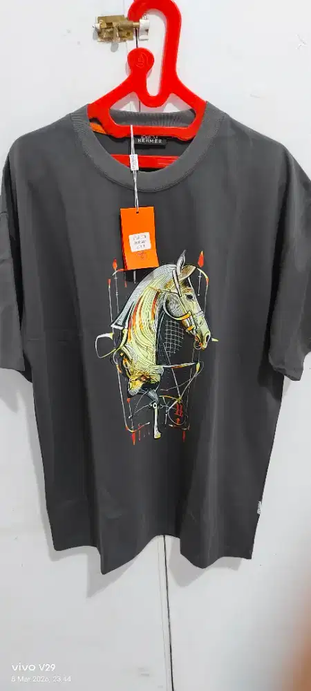 Kaos hermes warna abu