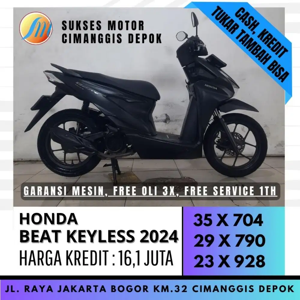 HONDA BEAT SMARTKEY KEYLES 2024 DP 400 PROMO SUKSES MOTOR