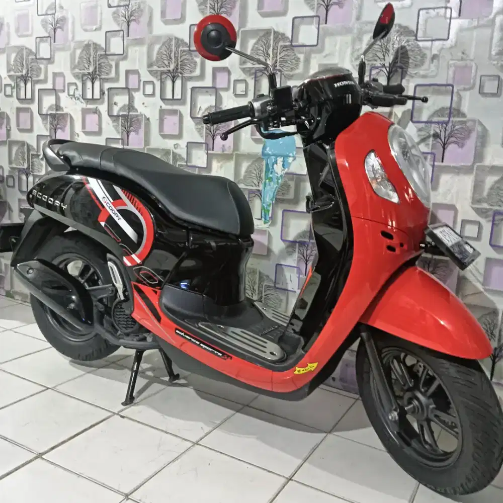 HONDA SCOOPY 2024 REMOTE MERAH MULUS SEKALI GRES MASIH SEPERTI BARU