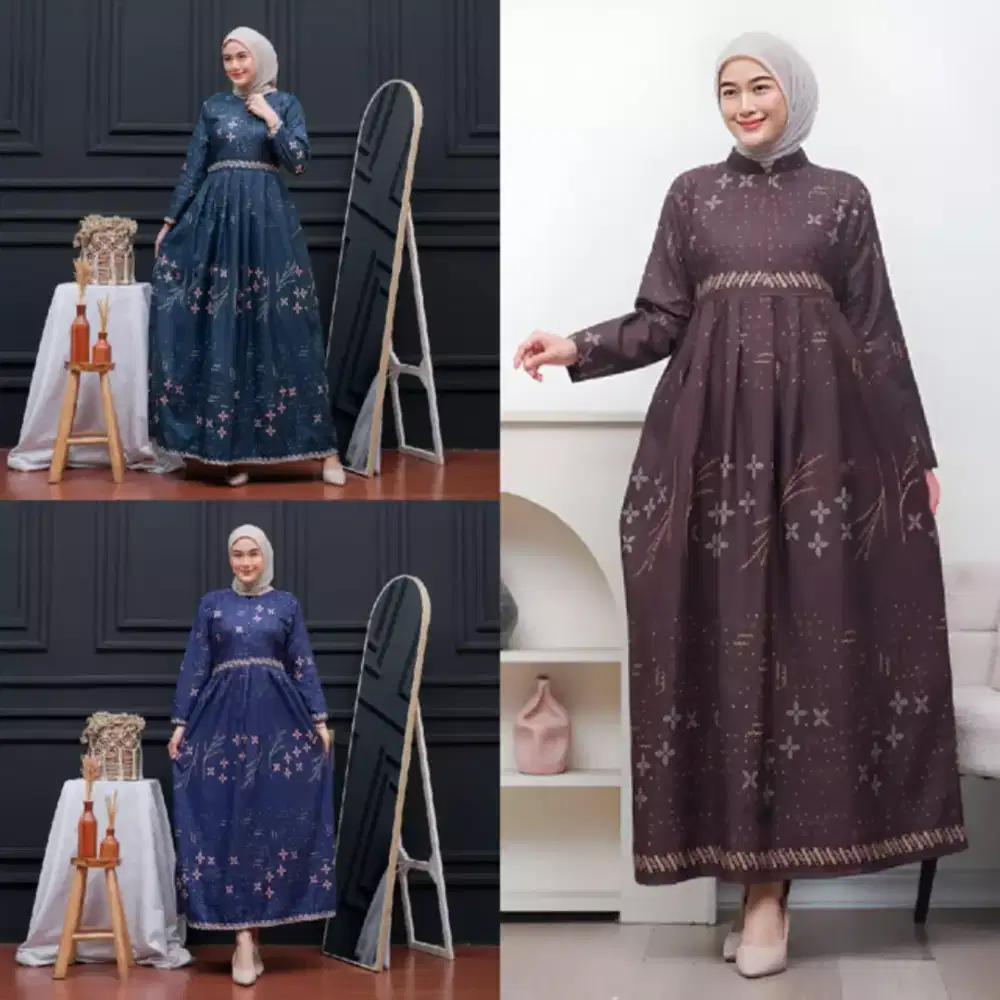 Busana Cantik Idul Fitri ~Gamis Batik Motif ANJAE~