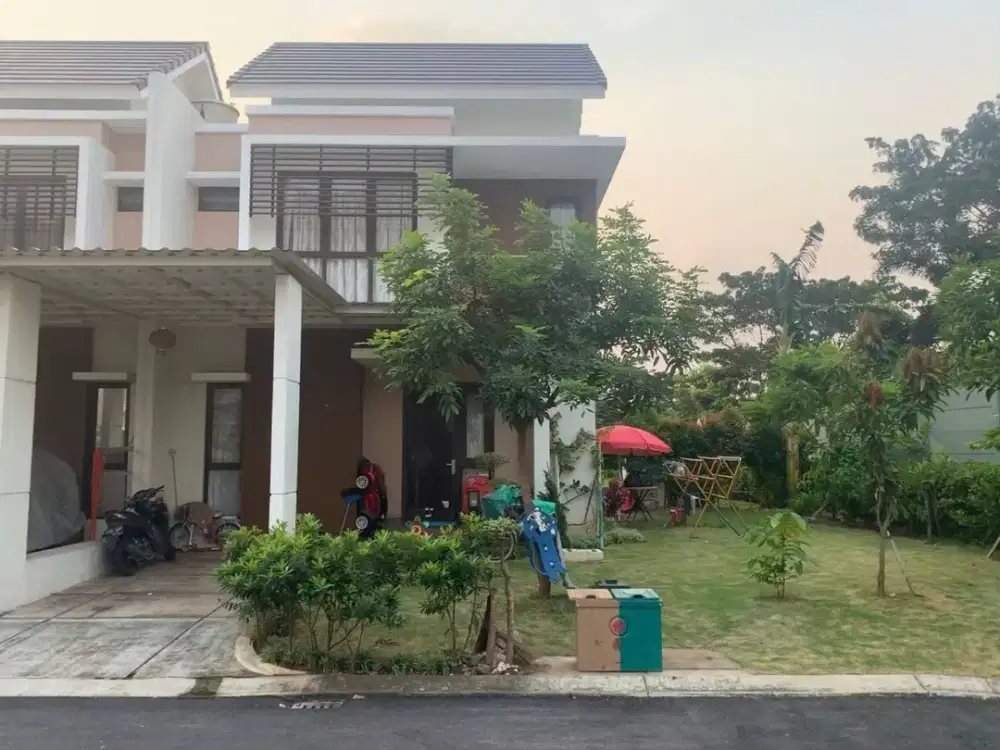 Rumah Hoek Cluster Burgundy Summarecon Bekasi Semi Furnished Siap Huni Unit Langka