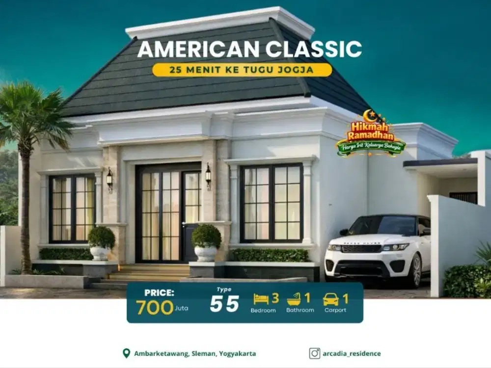 Rumah Strategis di Godean KM 8 Jogja, Dekat Pasar Godean dan UNNISA