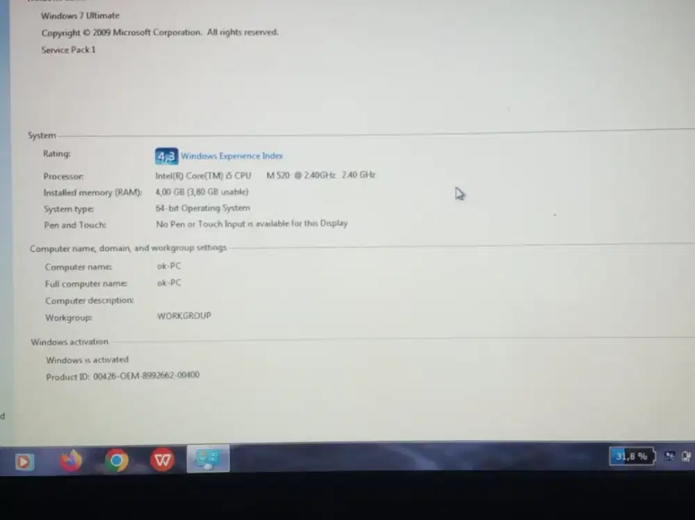 DELL Vostro 3300 - Core i5-520M