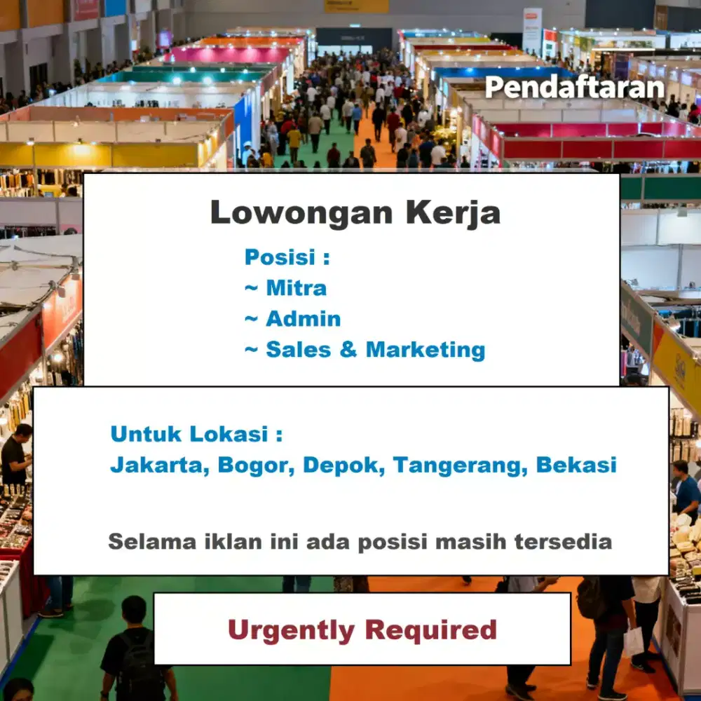 Lowongan Kerja untuk di Jabodetabek