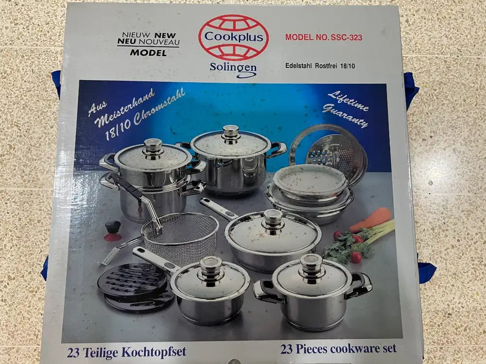 Panci Stainless Steel Set Anti Karat - 23 pcs