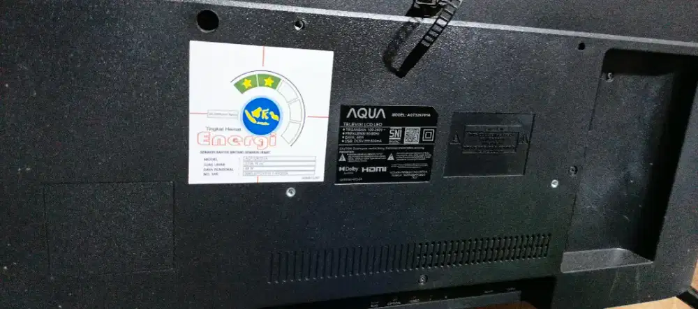 Jual aqua 32 unch led pecah