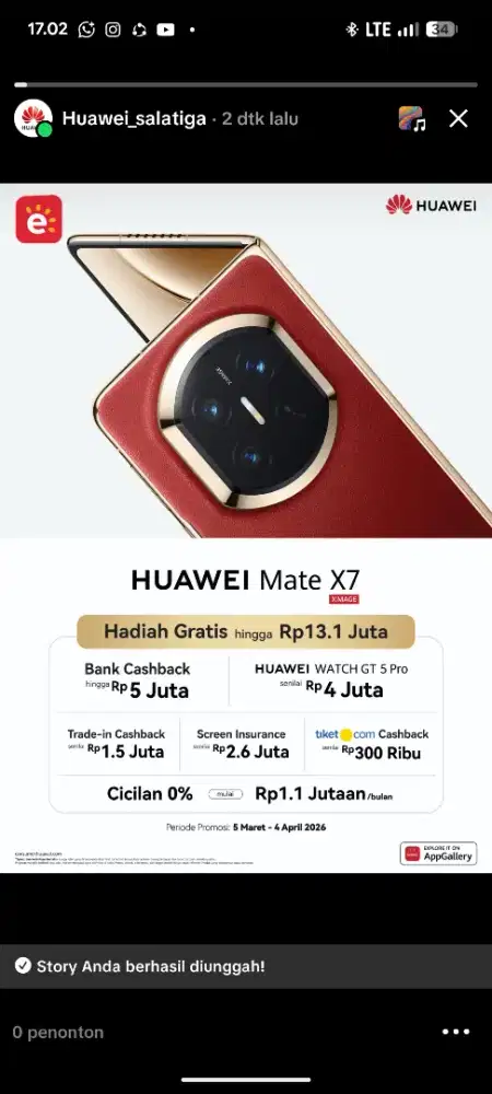 Huawei Mate X7 Foldable Flagship