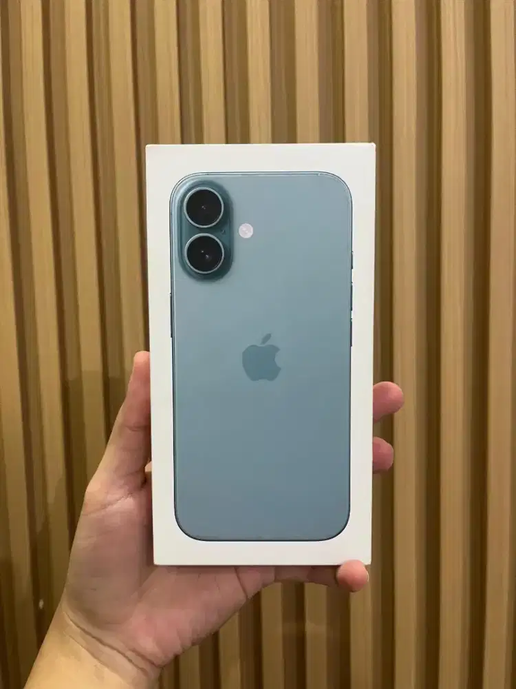 iPhone 16 128GB Teal Like New Garansi iBox 1 Tahun Baru Beli Fullset