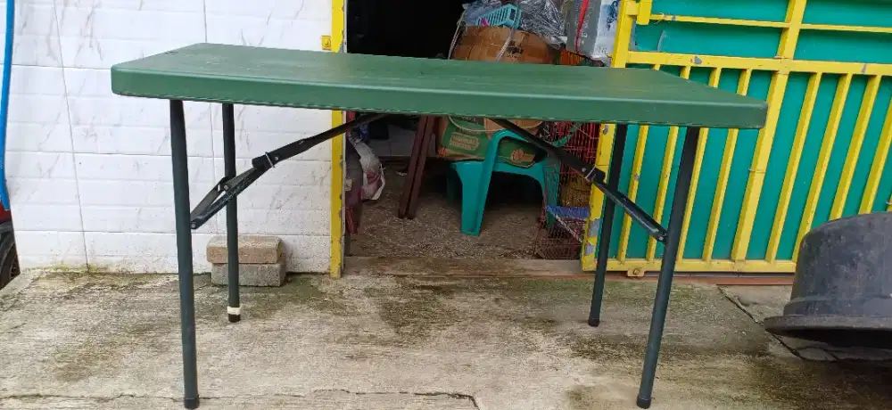 Meja makan lipat persegi panjang krisbow, ukuran 122x62x74 cm