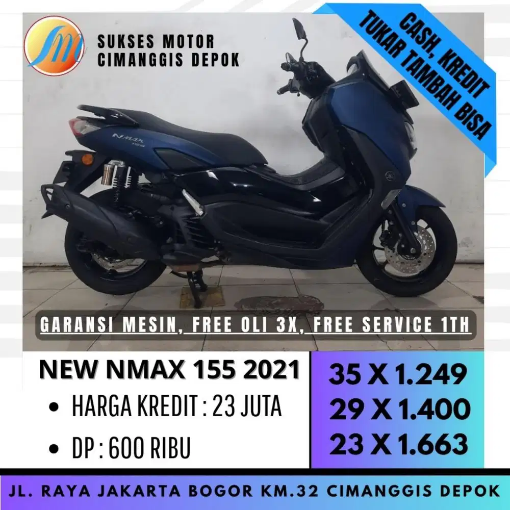 YAMAHA NEW NMAX 155 2021 DP 600 HANYA DI SUKSES MOTOR