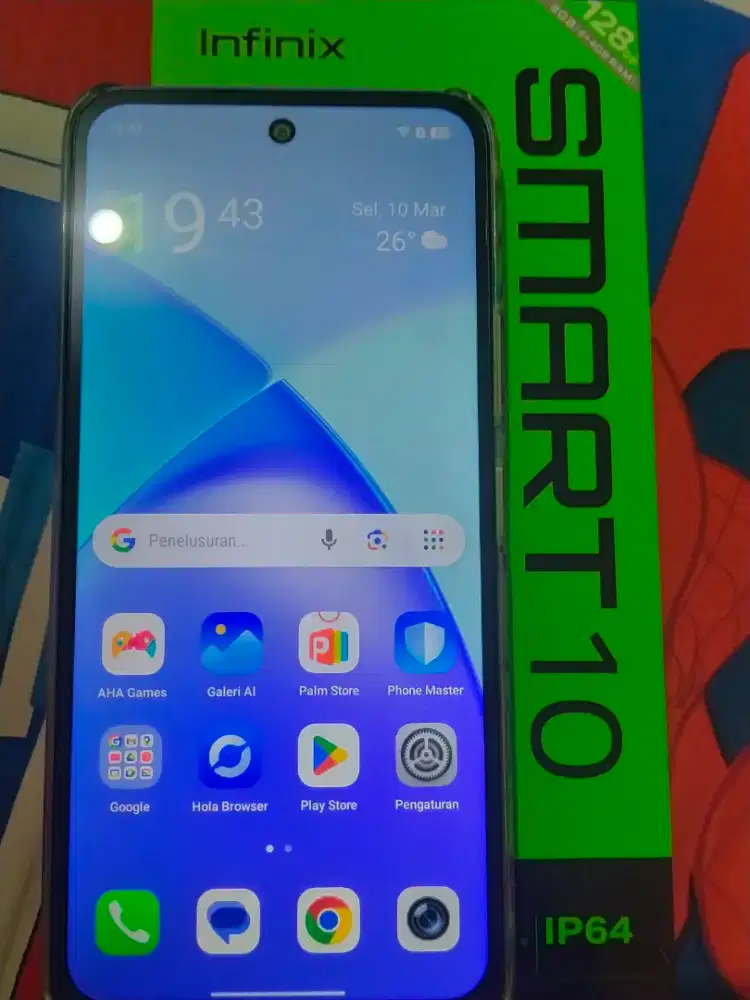 Hp Infinix Smart 10 4/64 kondisi 98%