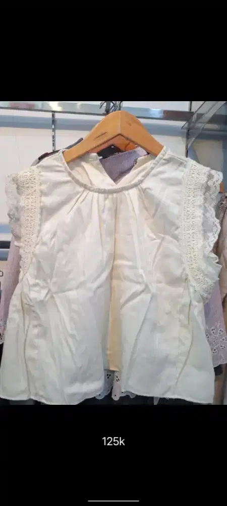 Vest wanita bahan katun bordir