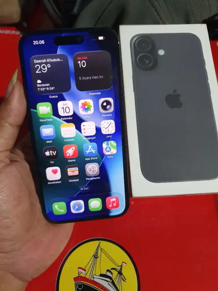 Iphone 16 ibox 128 gb black titanium