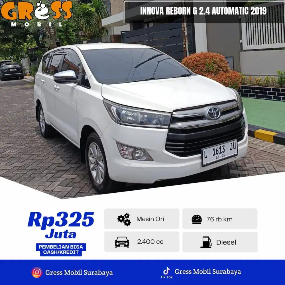 Toyota Kijang Innova 2.4 G Automatic 2019 Diesel