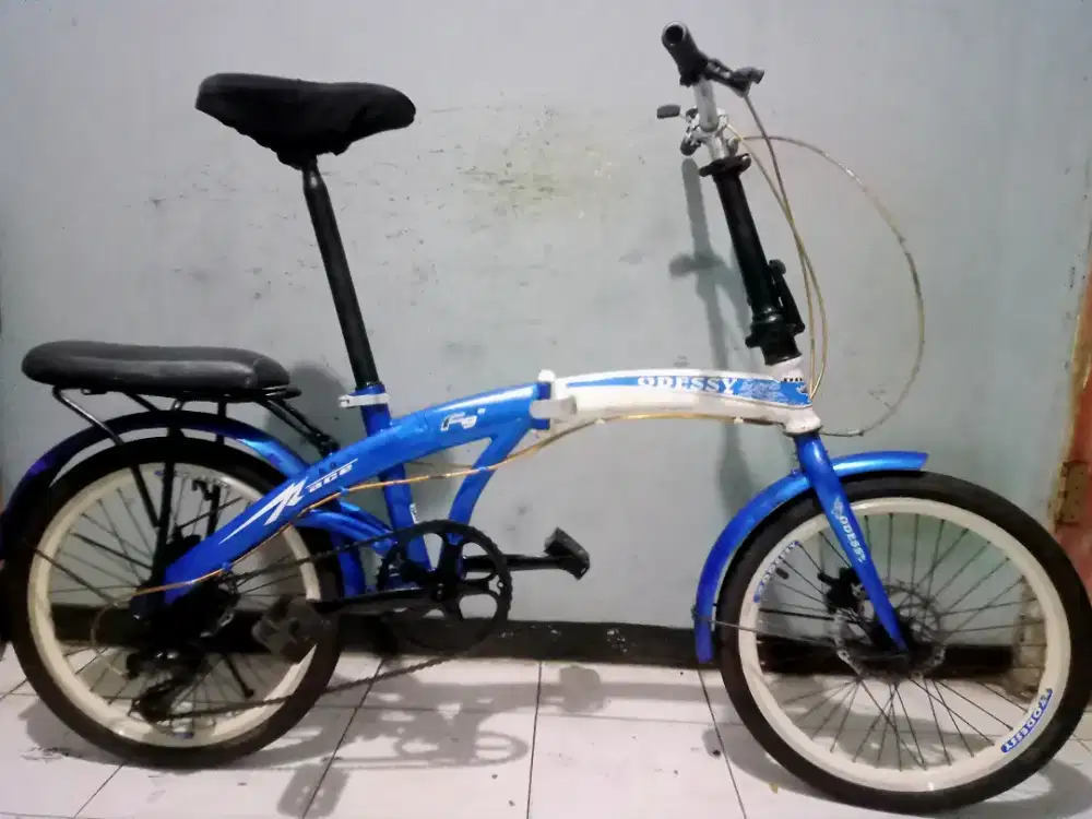 Dijual sepeda lipat ODESSY F9 8.0 barang mulus ORIan rem double cakram