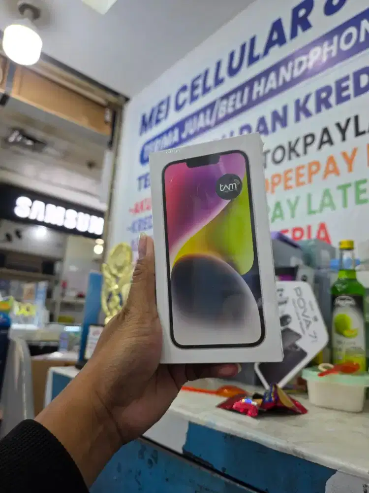 Iphone 14 128gb baru segel resmi ibox bisa tukar tambah dan kredit