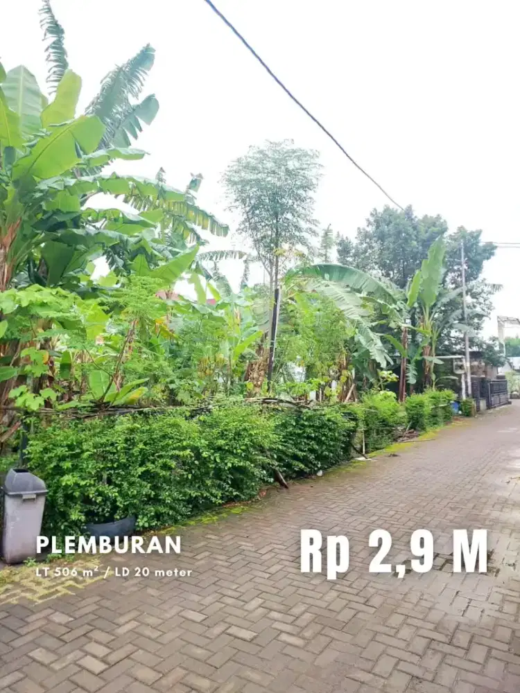 Dijual Tanah Pekarangan Strategis di Plemburan dekat Jalan Kaliurang
