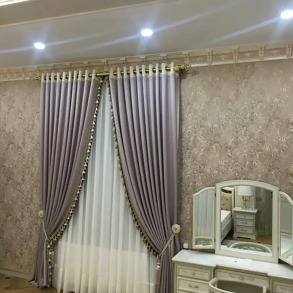 Beli Tirai Gorden Jendela Gordyn Mewah Hordeng Model Terbaru Murah