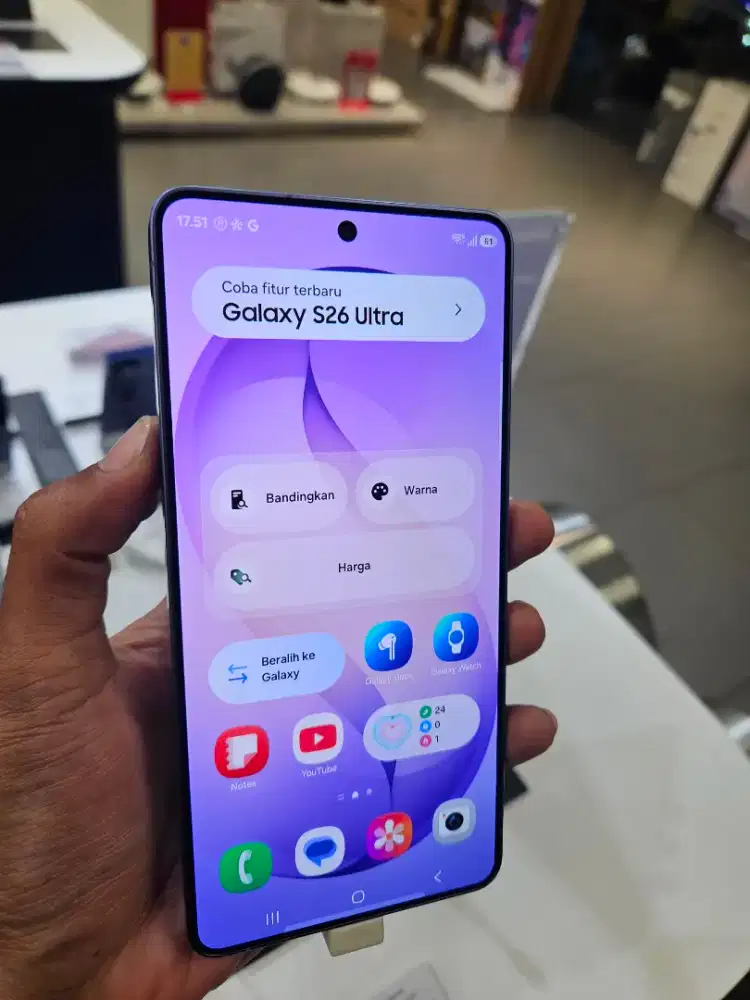 SAMSUNG GALAXY S26 ULTRA 16/1 TERABYTE (UNIT READY TANPA PRE ORDER)