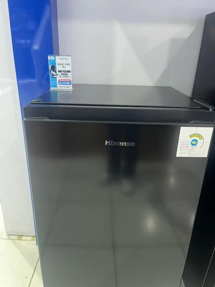 Kulkas Hisense 1 Pintu 95L Black - Cicilan Kredivo Cuma 150rb-an!