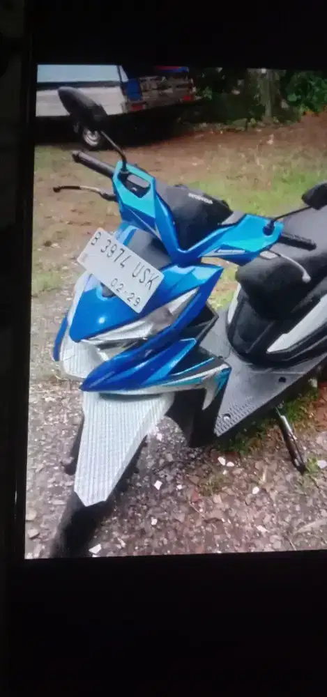 Beat ECO 2019warna biru, surat2 komplit