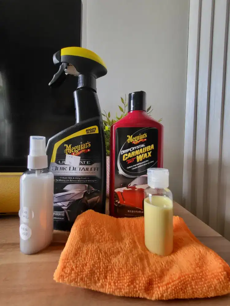 Meguiars Paket Hemat-Ultimate quik detailer&Deep Crystal Carnauba  wax