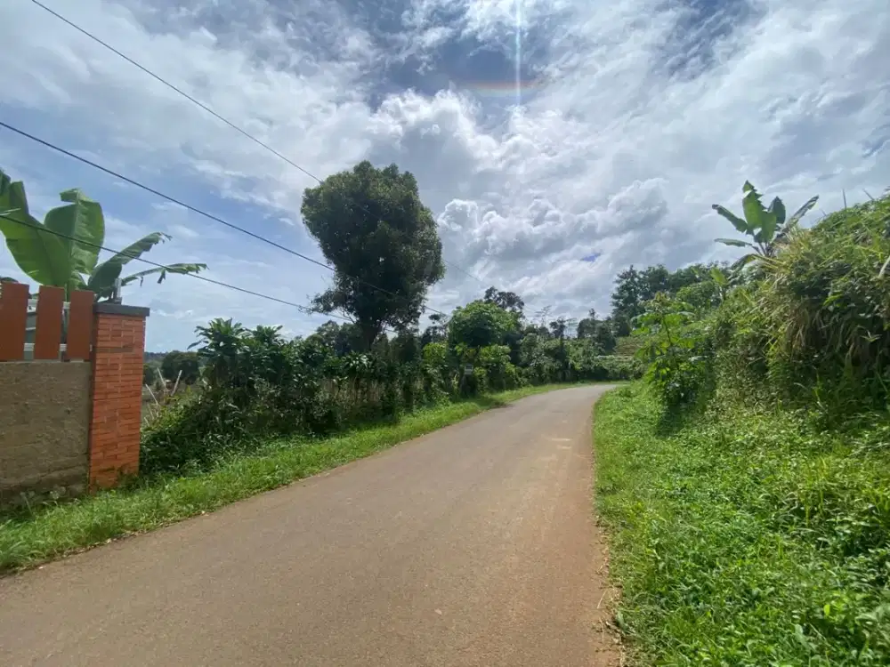 Tanah Ladang 2036 m2 Pinggir Jalan Bisa Papasan Mobil Dijual Murah