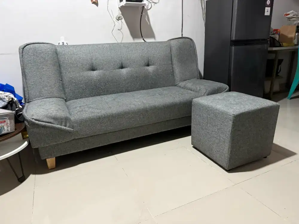 Sofa Bed Grey uk 1,8x0,9x0,5