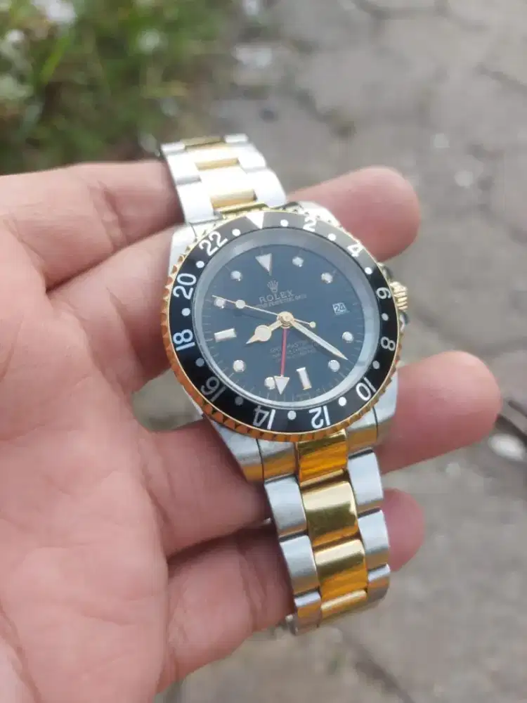 Rolex gmt halfgold 1:1 gold plated normal swiss movement rare normal