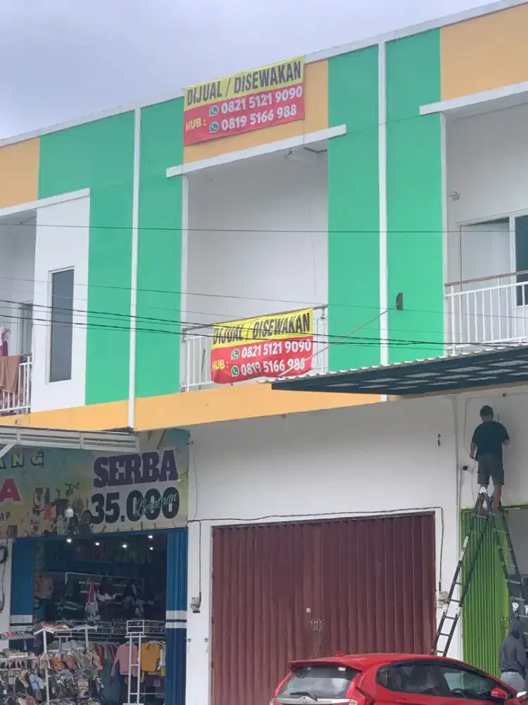 Dijual / Disewakan ruko 2 lantai di jln perdagangan Banjarmasin