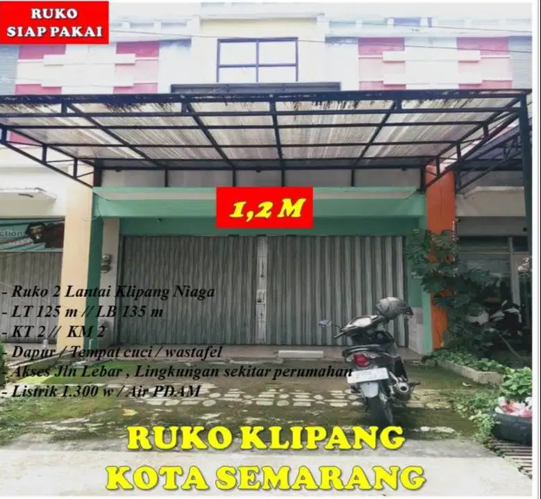 Ruko Siap Pakai Klipang Tembalang Kota Semarang