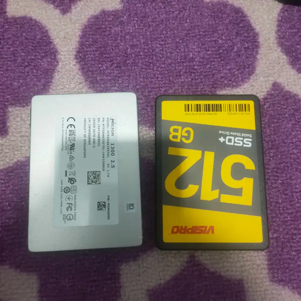 SSD Visipro 512GB & Micro 256GB Normal Sehat
