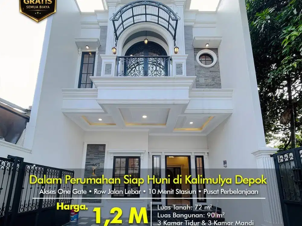 Ammara Anyelir Rumah Strategis di Kalimulya Cilodong, Depok Harga 1,2 Miliar