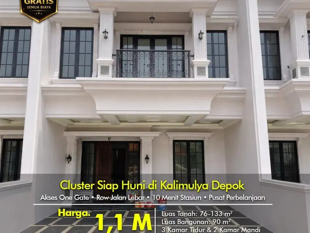 Cluster Ammara Village Siap Huni Lokasi Strategis dan Nyaman Cuma 10 Menit Ke Stasiun