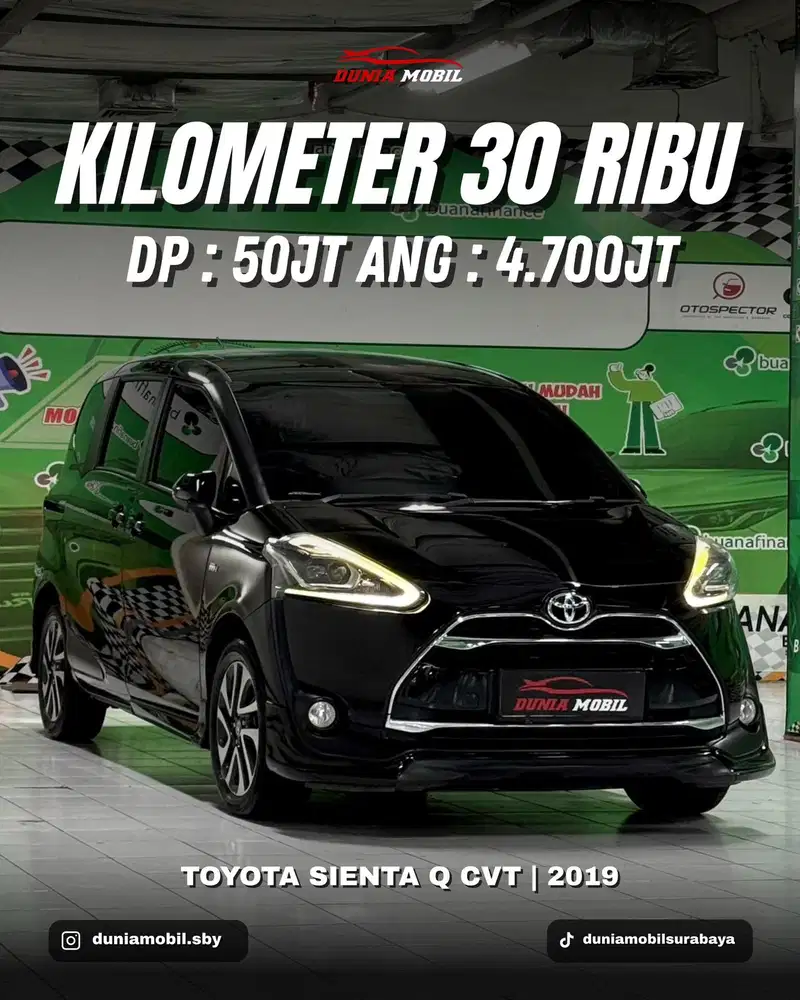 [KM 30RB] SIENTA Q 2020 NIK 2019 Record Toyota Bisa Barter 2018