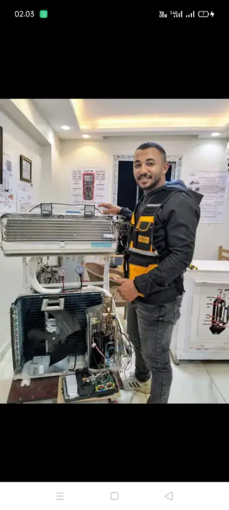 Jasa servis AC kulkas mesin cuci kompa air dll bergaransi