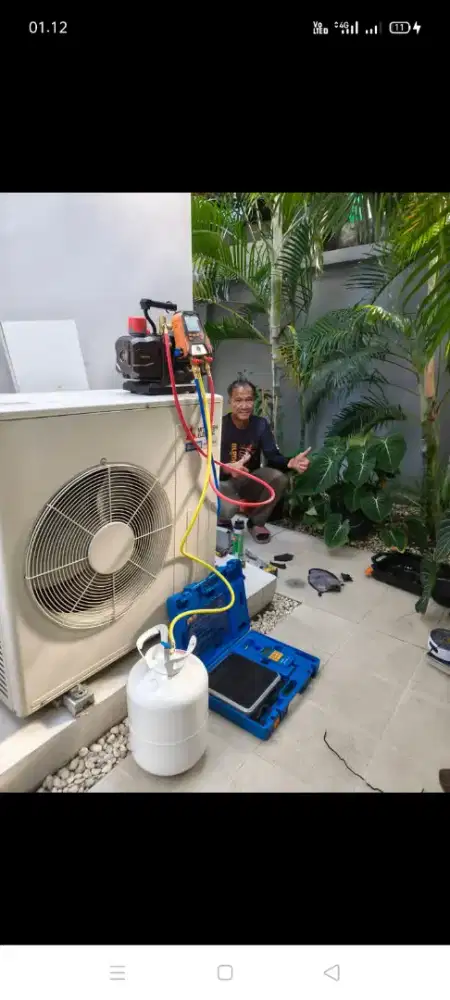 Jasa servis AC kulkas mesin cuci kompa air dll bergaransi