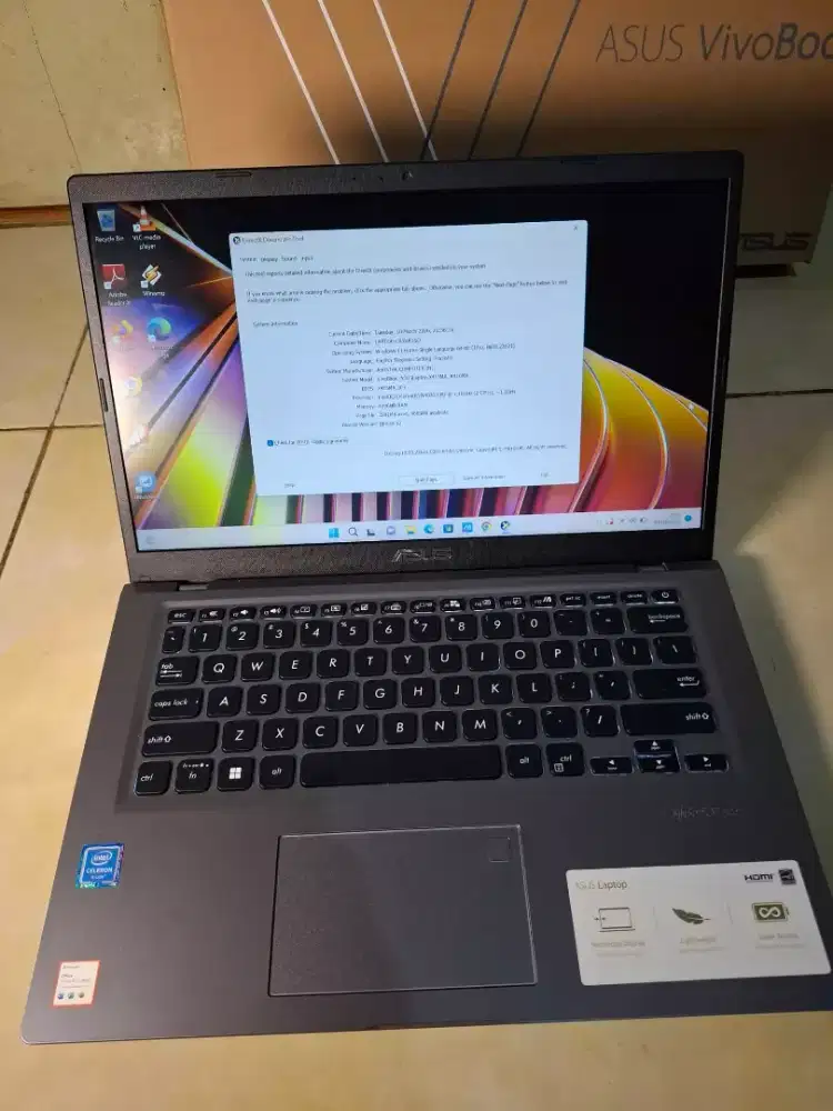 Asus Vivobook 14 X415MA Intel Celeron Ram4Gb Ssd256Gb Siap Pakai