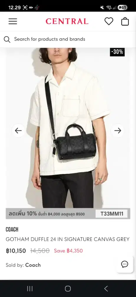 Slingbag /waistbag/sling bag/waist bag coach autentik...fullset