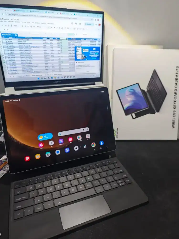 samsung tab s9fe+ 8/128 + keyboard