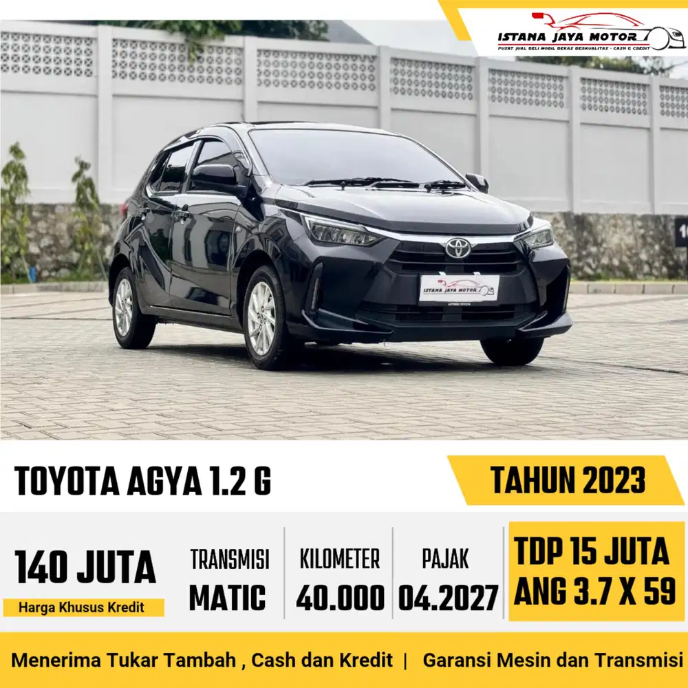 TOYOTA AGYA 1.2 G 2023