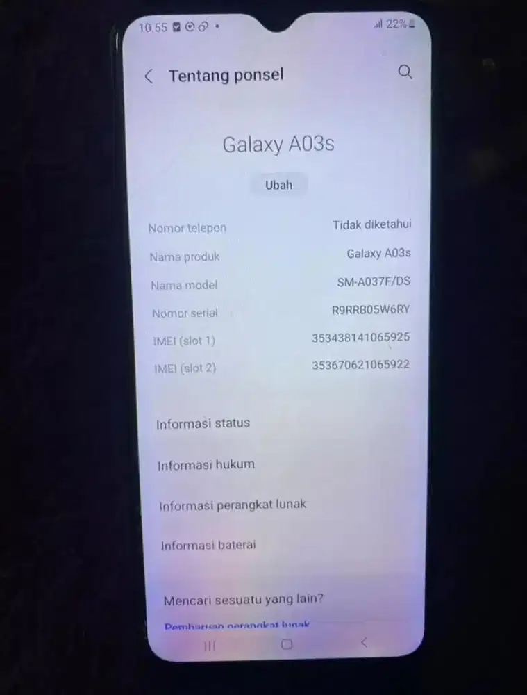 Hp samsung Galaxy A03s