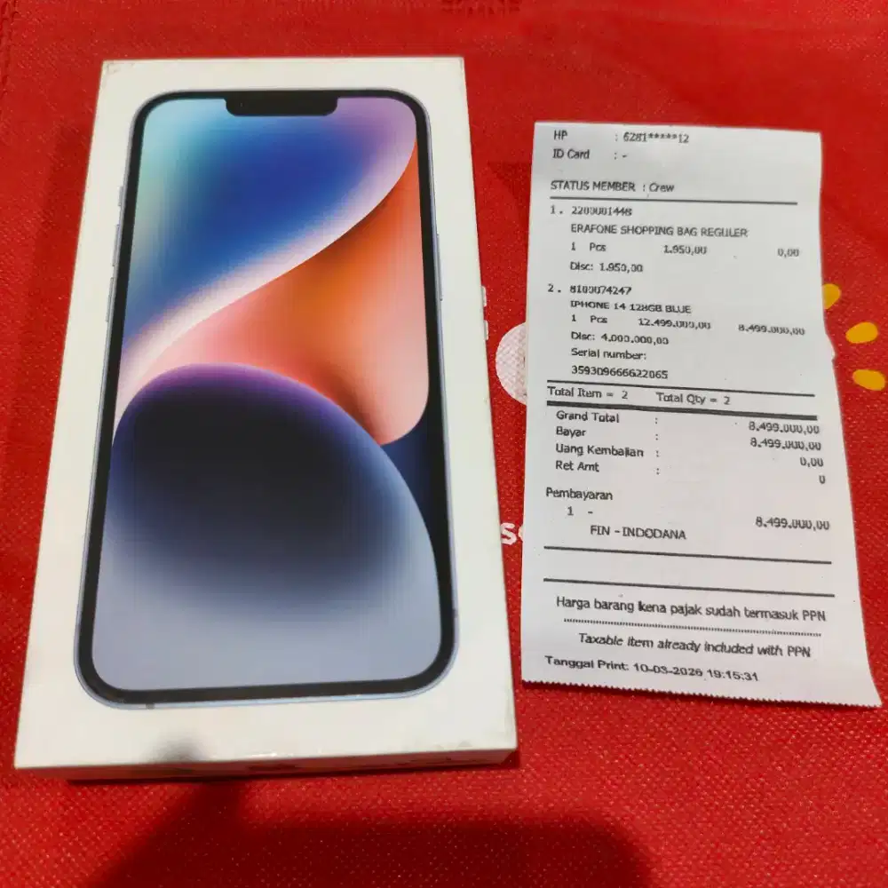 Iphone 14 128 Ibox New Open Box Aktivasi aja