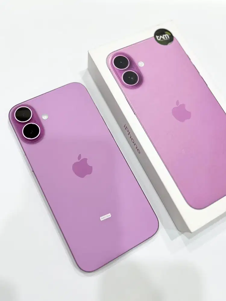 Iphone 16 plus 128gb pink, resmi iBox (like new)