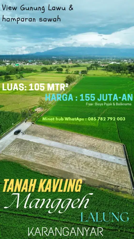 Tanah Kavling Manggeh Lalung Karanganyar