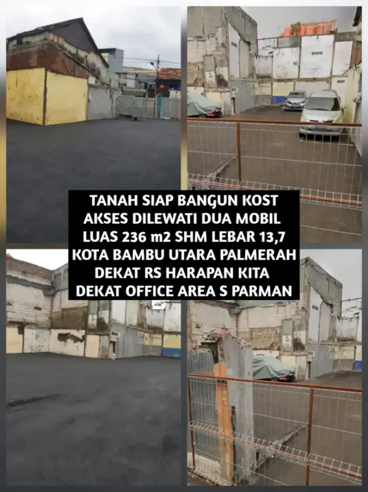 TANAH SIAP BANGUN KOST KOSAN DI KOTA BAMBU UTARA PALMERAH
