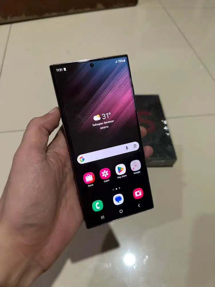 samsung galaxy s22 ultra 5g 12/256 sein indo fullset ori